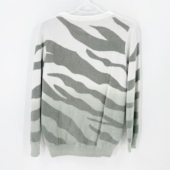 Barefoot Dreams Cozy Chic Ultra Lite Ocean Reef Sweater Blue Water sz xs soft - Picture 2 of 7